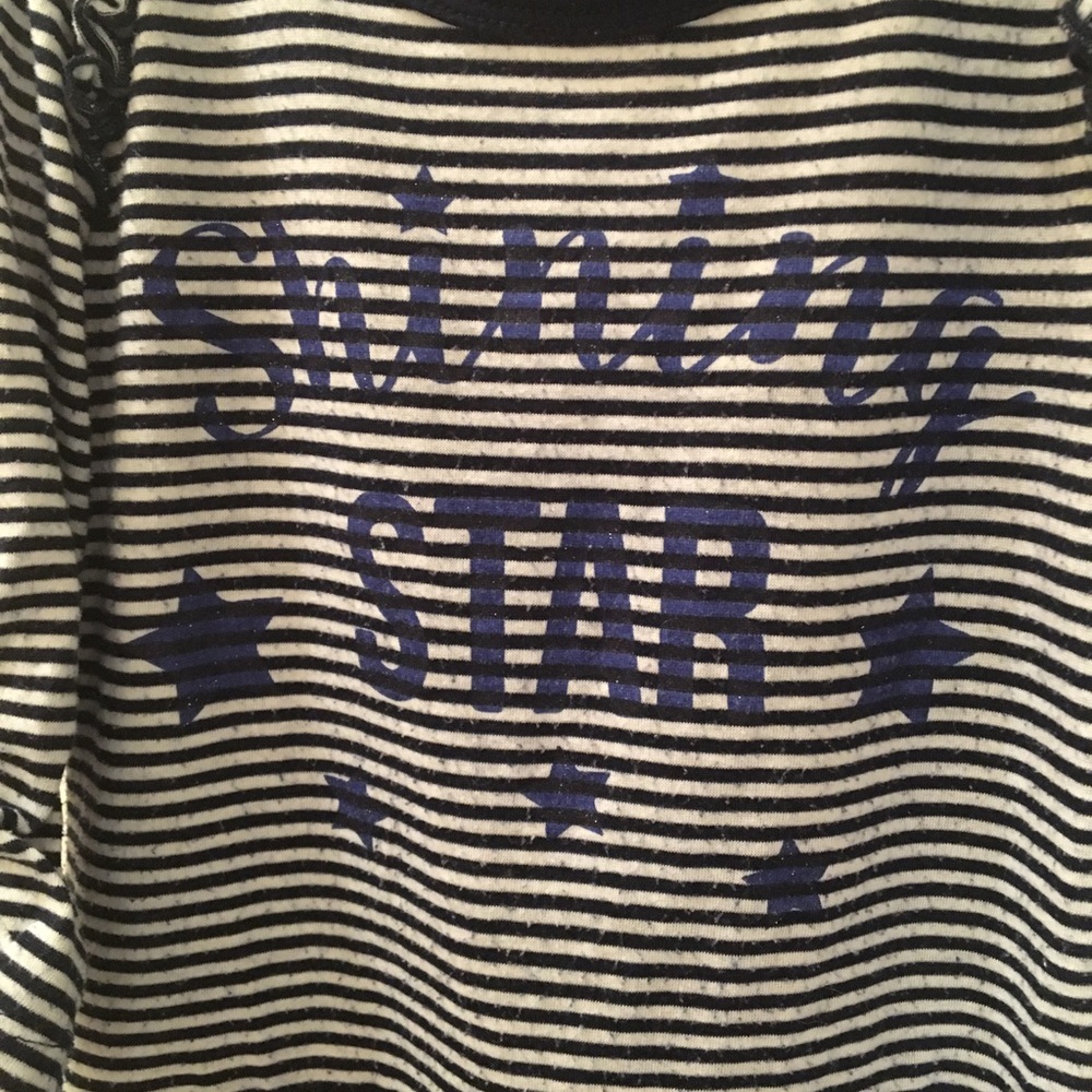 Blue stripes sparkle stars dress - Picture 2 of 4